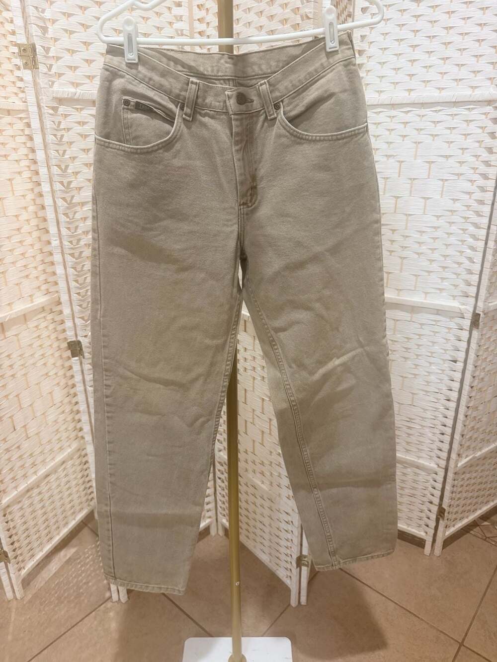 Vintage Lee Khaki Tan Straight Leg Denim Jeans
